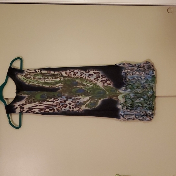 adore Peacock Dress Size Small - Picture 5 of 7